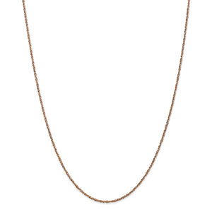14K Rose Gold 1.7mm Ropa Chain