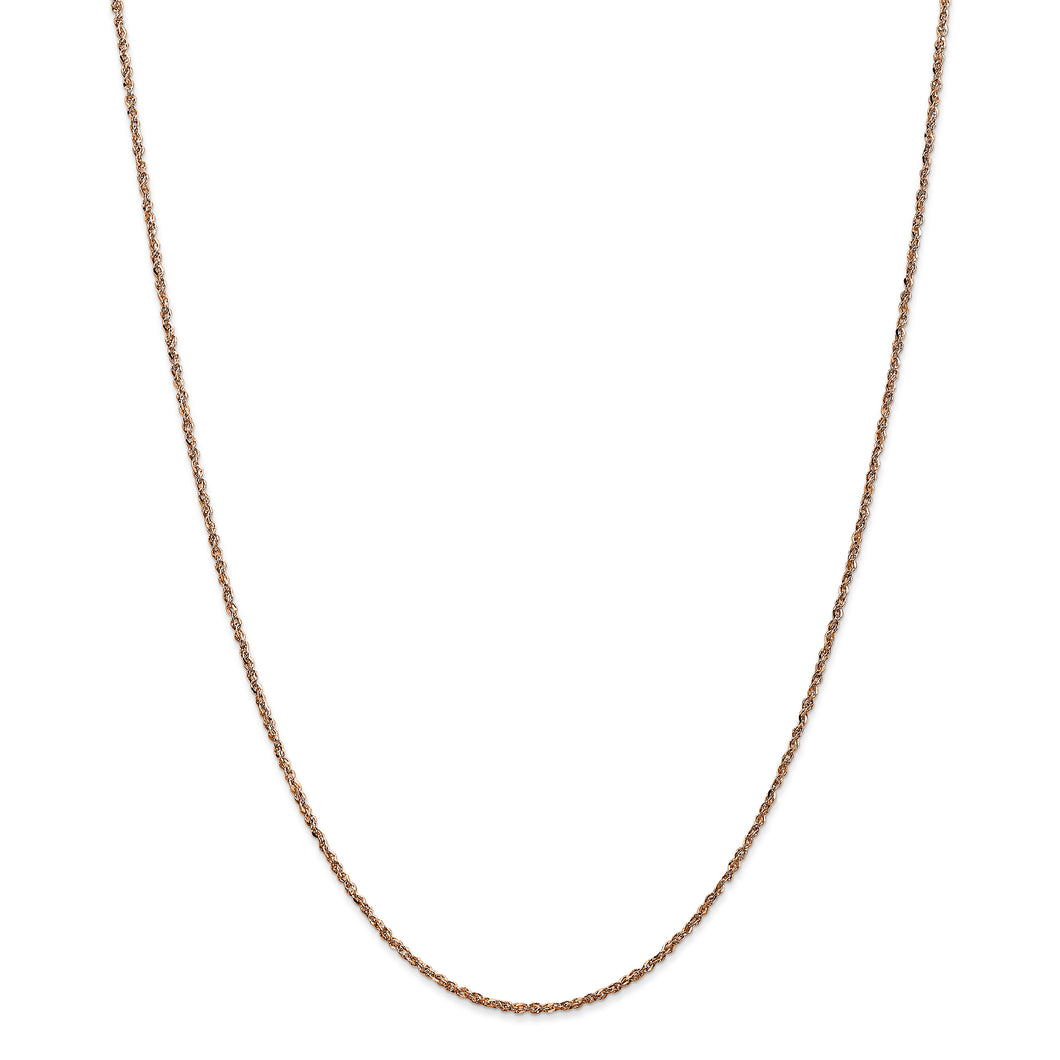 14K Rose Gold 1.7mm Ropa Chain
