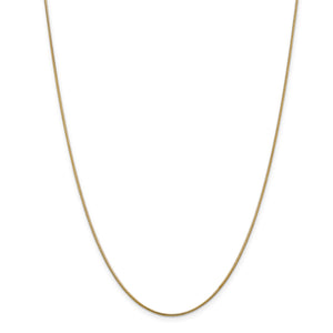 14k 1.1mm Round Snake Chain