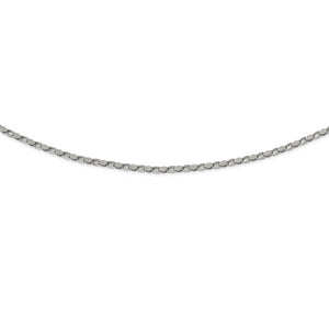 Stainless Steel Polished Fancy Link 20in Chain