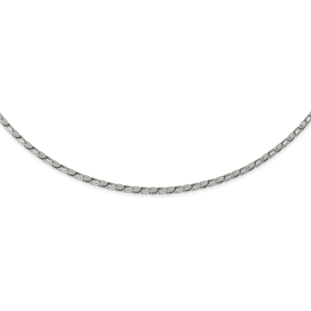 Stainless Steel Polished Fancy Link 20in Chain