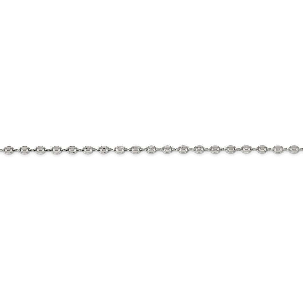 Stainless Steel Polished Fancy Link 22in Chain