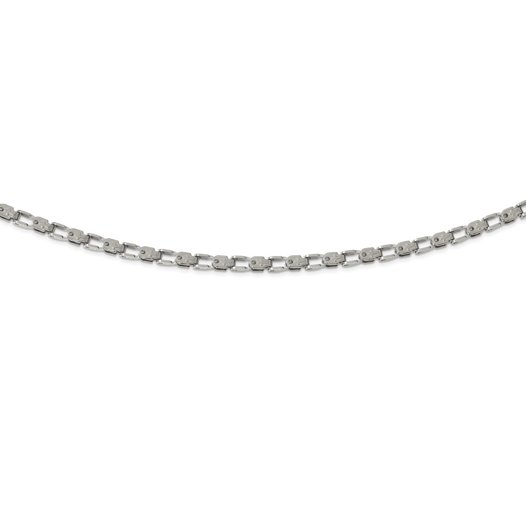 Stainless Steel Polished Fancy Link 18in Chain