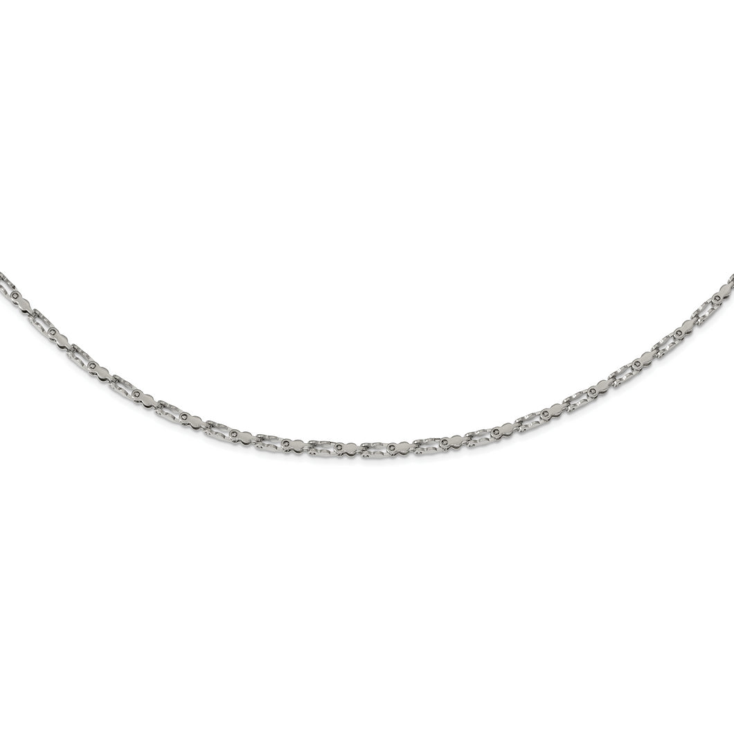 Stainless Steel Polished Fancy Link 20in Chain