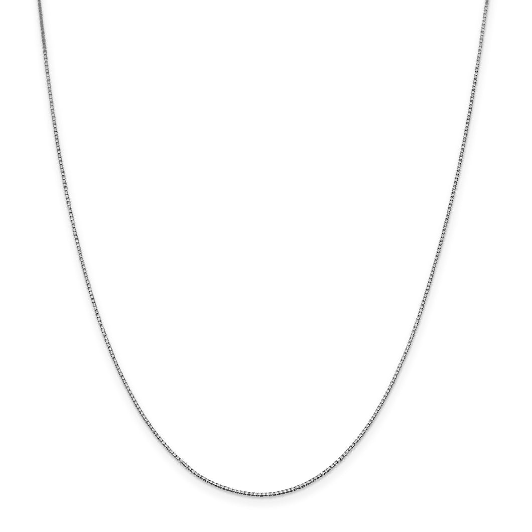 14k White Gold .95mm Box Chain