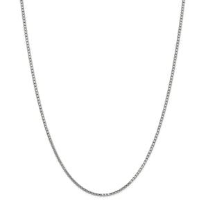 14k White Gold 1.9mm Box Chain