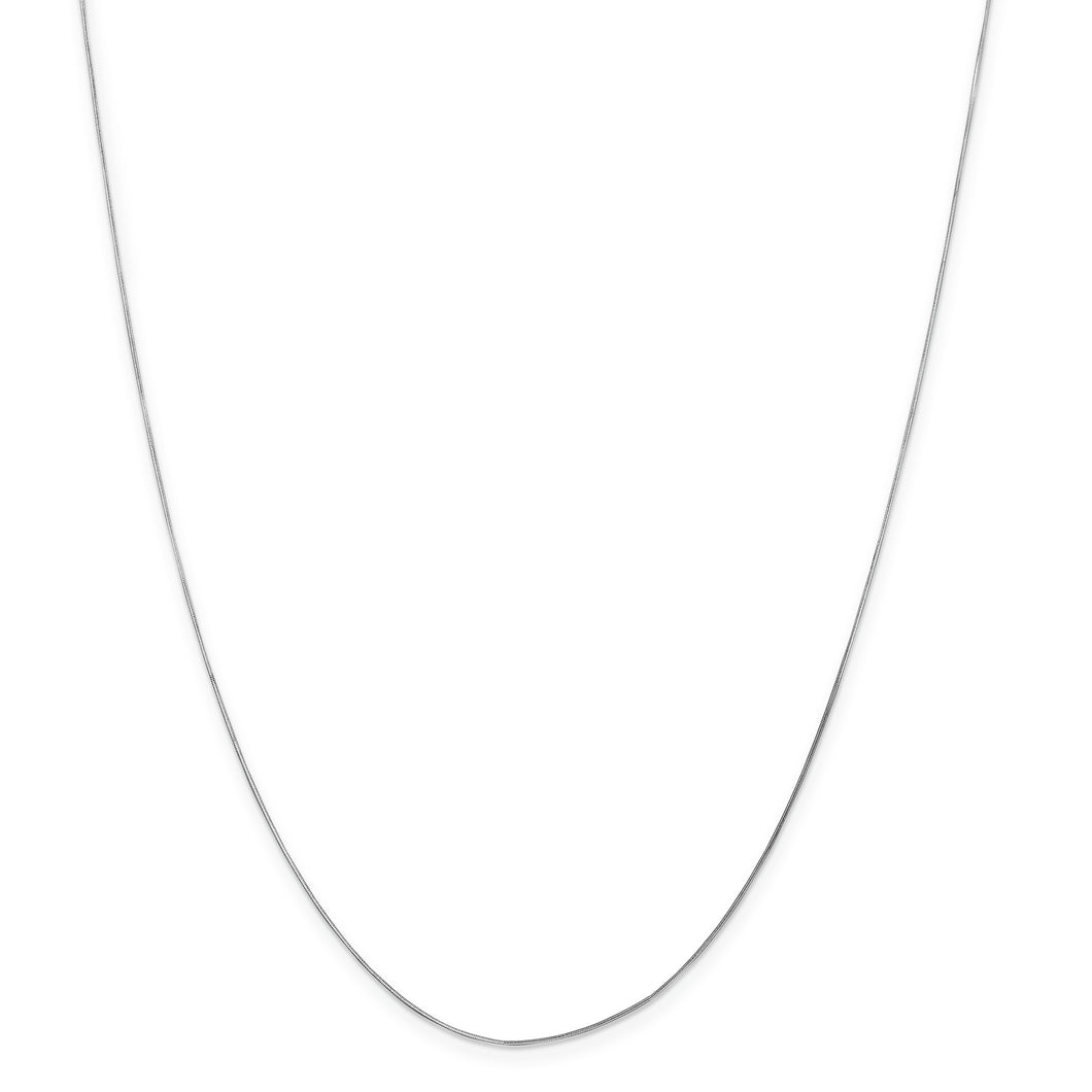 14k WG .70mm Octagonal Snake Chain