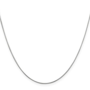 14k WG .80mm Octagonal Snake Chain