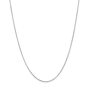 14k White Gold .60mm Round Snake Chain