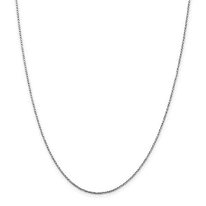 14k White Gold 1.2mm Twisted Box Chain