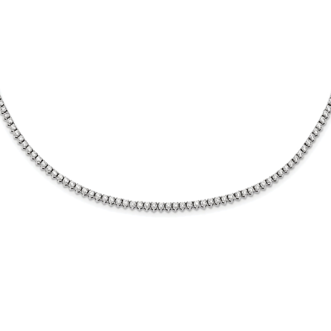 14k White Gold AAA Diamond 18in Necklace