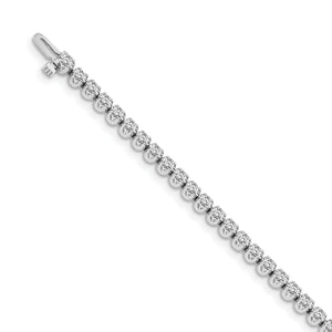 14k White Gold VS Diamond Tennis Bracelet