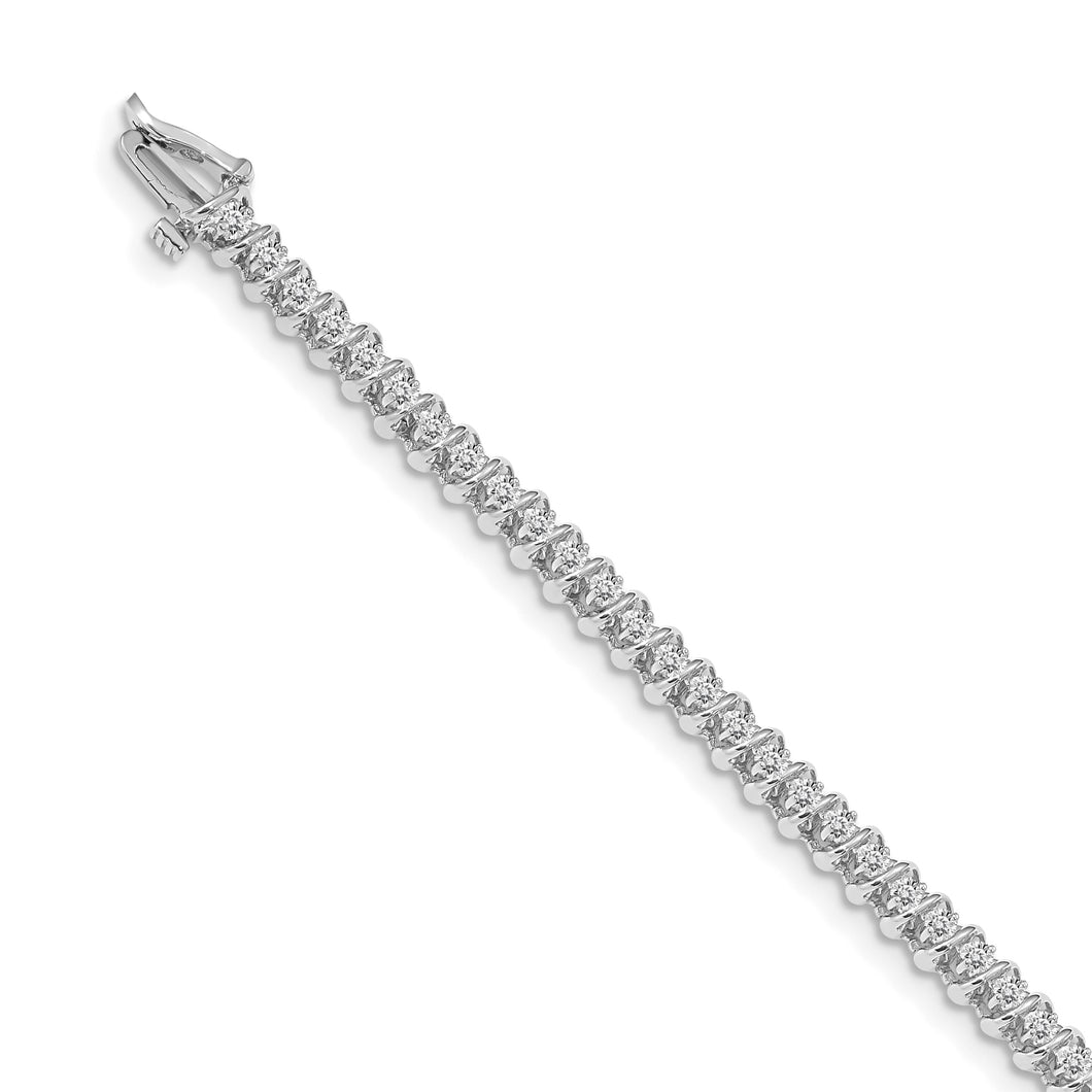14k White Gold VS Diamond Tennis Bracelet