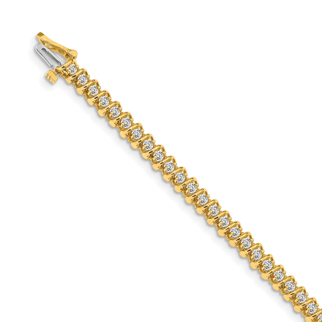 14k A Diamond Tennis Bracelet