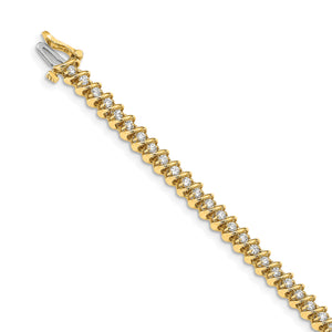 14k AAA Diamond Tennis Bracelet