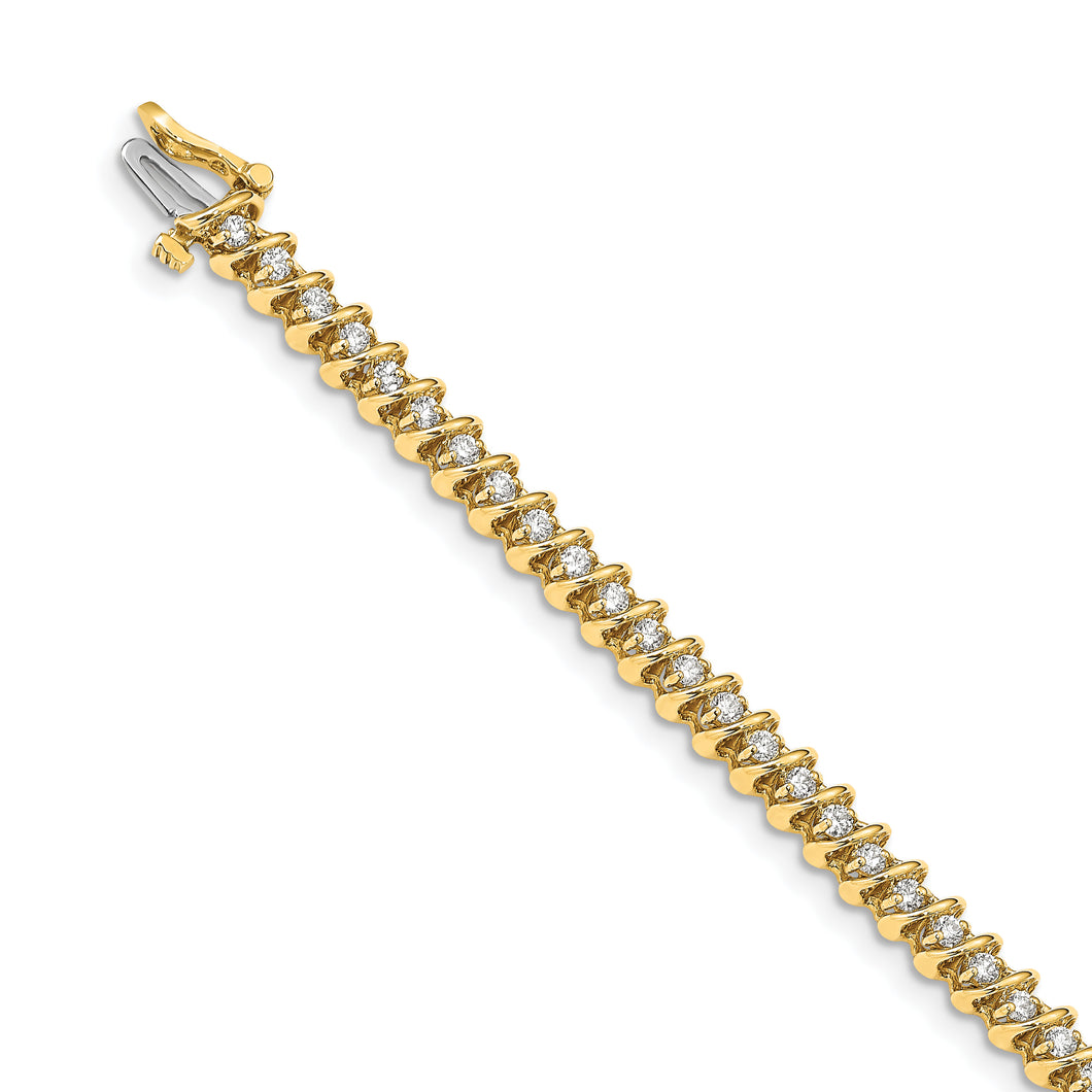 14k AAA Diamond Tennis Bracelet