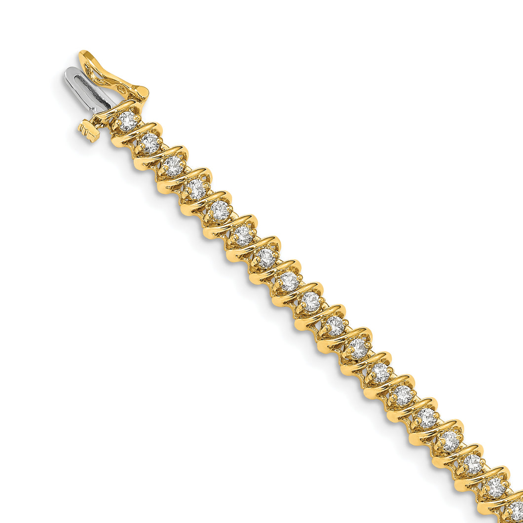 14k A Diamond Tennis Bracelet