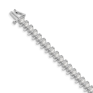 14k White Gold AA Diamond Tennis Bracelet