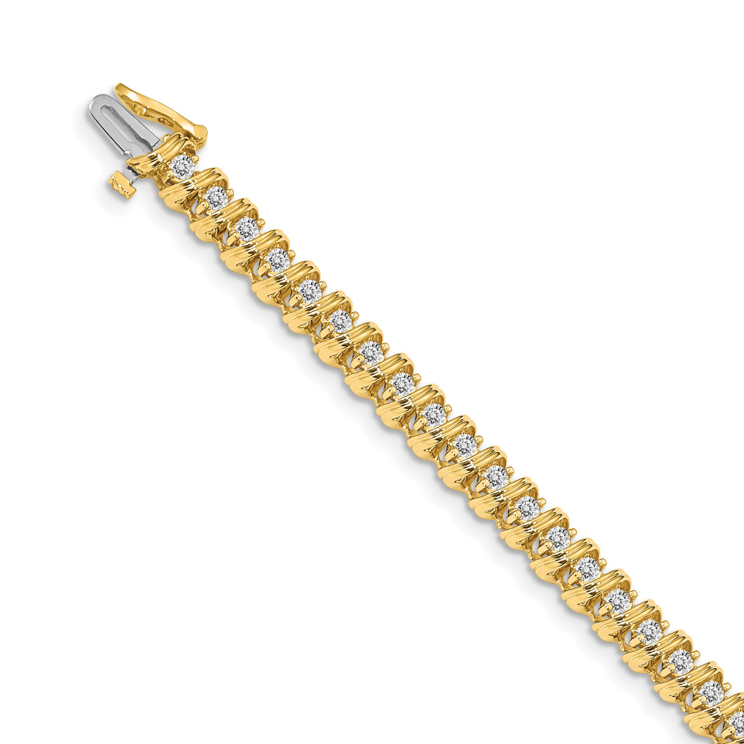 14k VS Diamond tennis bracelet