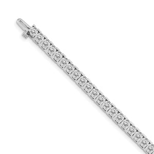 14k White Gold AAA Diamond Tennis Bracelet
