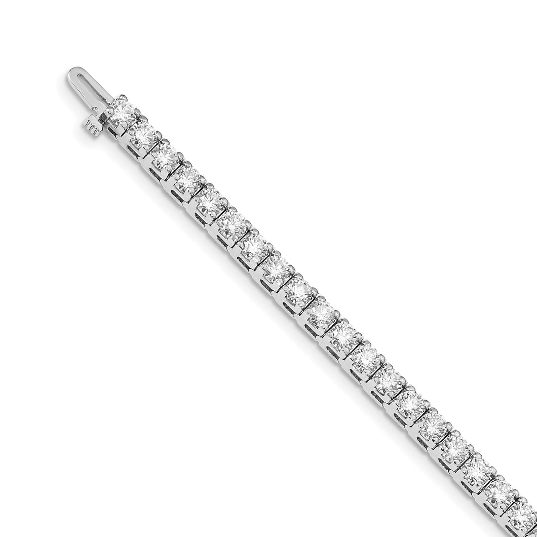 14k White Gold AAA Diamond Tennis Bracelet