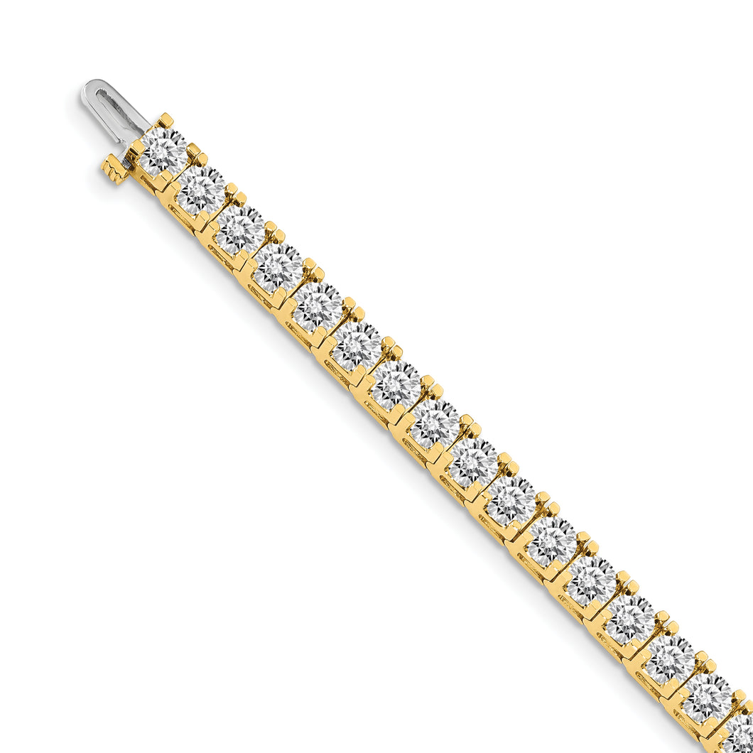14k AA Diamond Tennis Bracelet