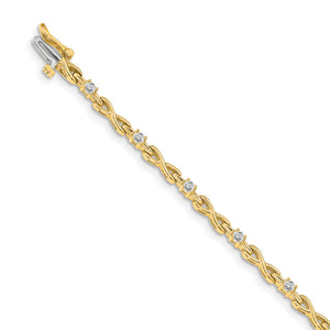 14k A Diamond Tennis Bracelet