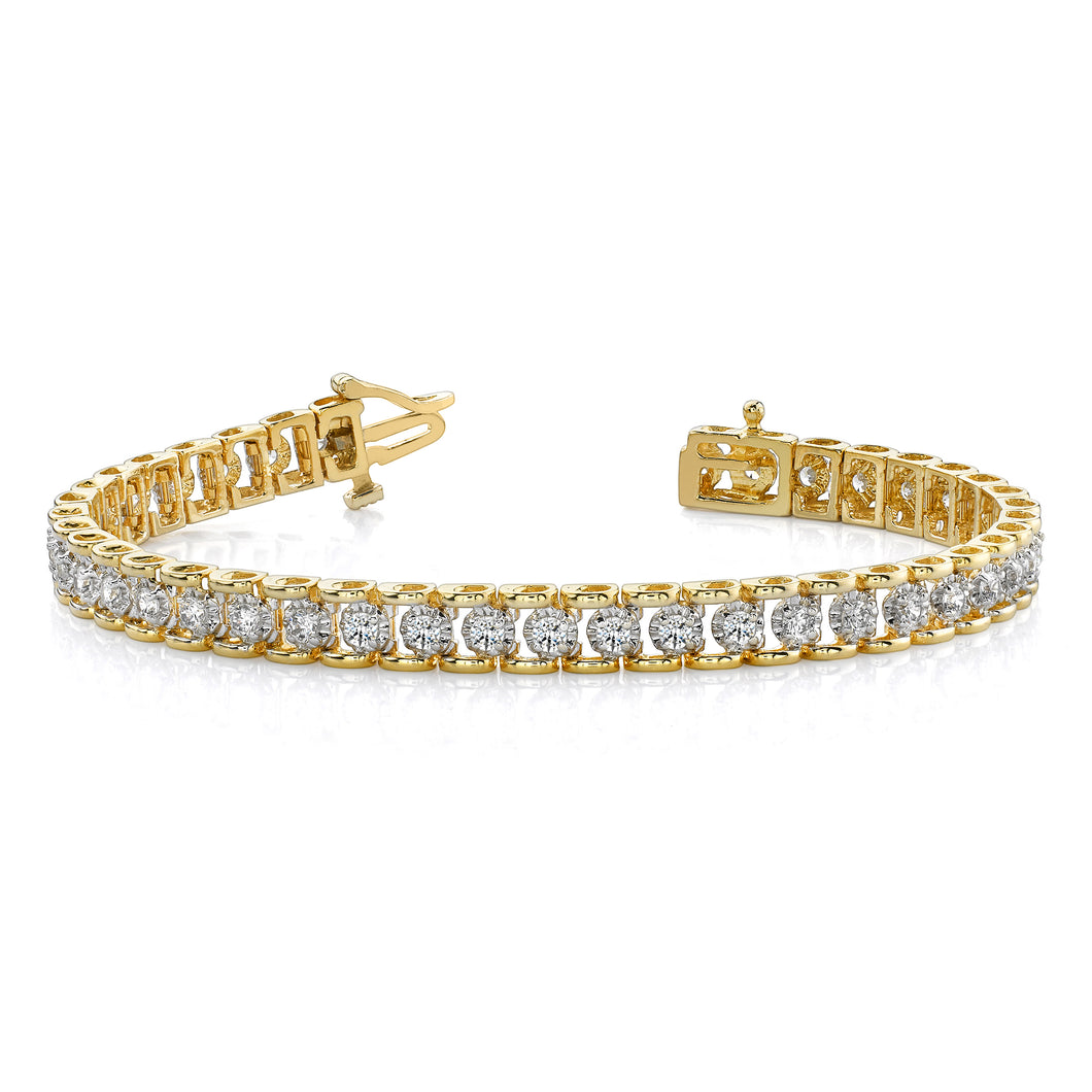 14k AAA Diamond tennis bracelet