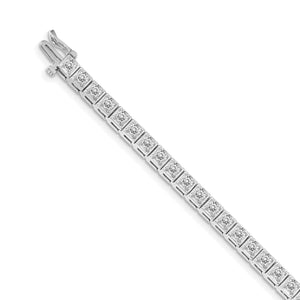 14k White Gold Tennis Bracelet Mounting