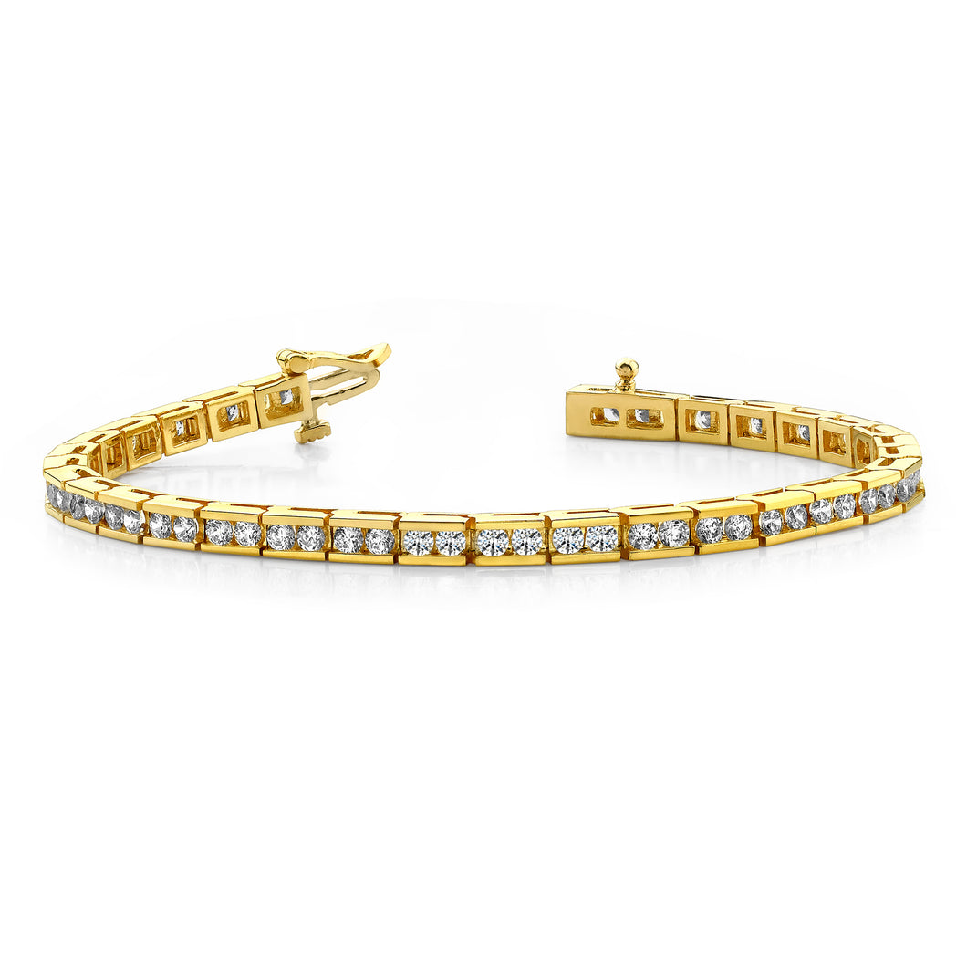 14k 2.7mm Diamond Tennis Bracelet Mounting