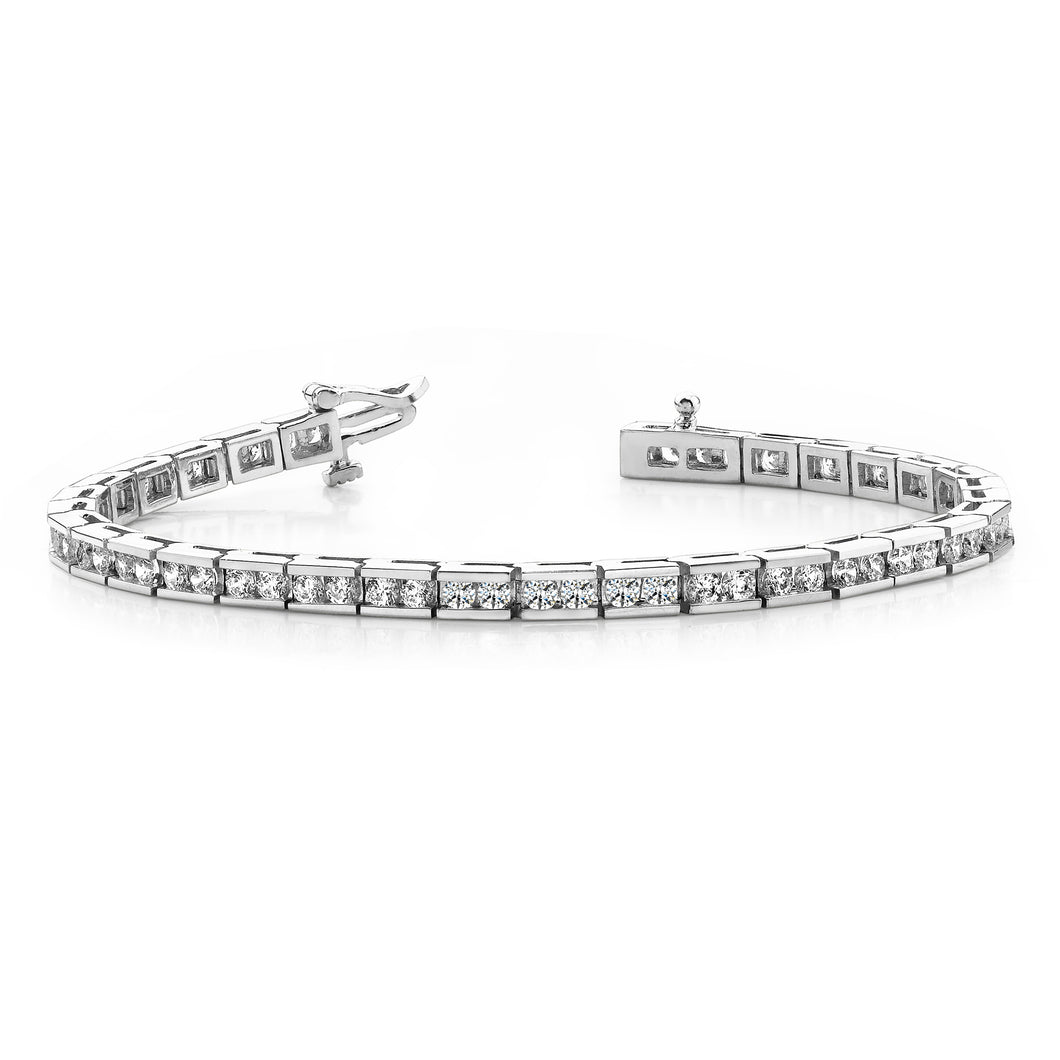 14k White Gold VS Diamond tennis bracelet