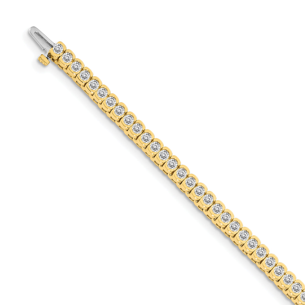 14k AA Diamond Tennis Bracelet