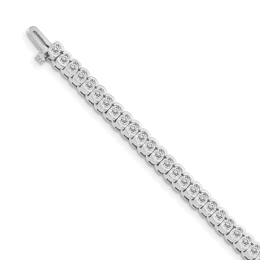 14k White Gold A Diamond tennis bracelet