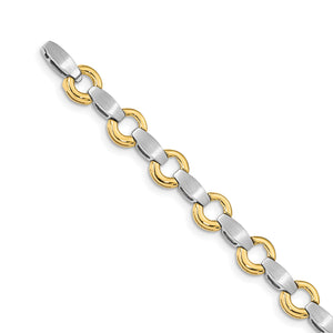 14k Two-tone Holds 13 Stones up to 2.5mm, Add-a-Diamond Bracelet