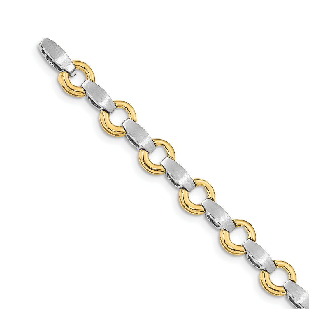 14k Two-tone Holds 13 Stones up to 2.5mm, Add-a-Diamond Bracelet
