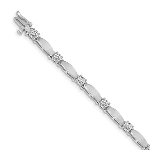 14k White Gold VS Diamond Tennis Bracelet