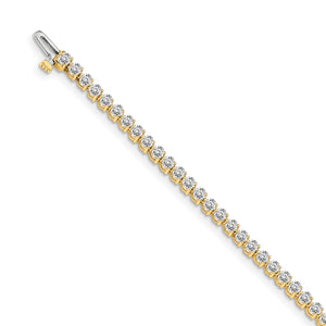 14k AAA Diamond Tennis Bracelet