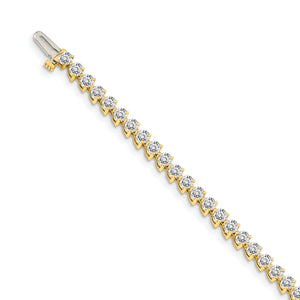 14k AA Diamond Tennis Bracelet