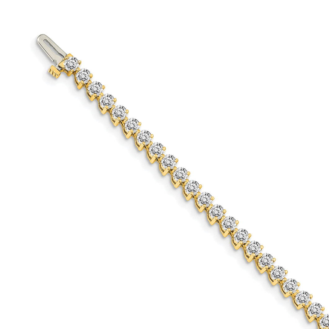 14k A Diamond Tennis Bracelet