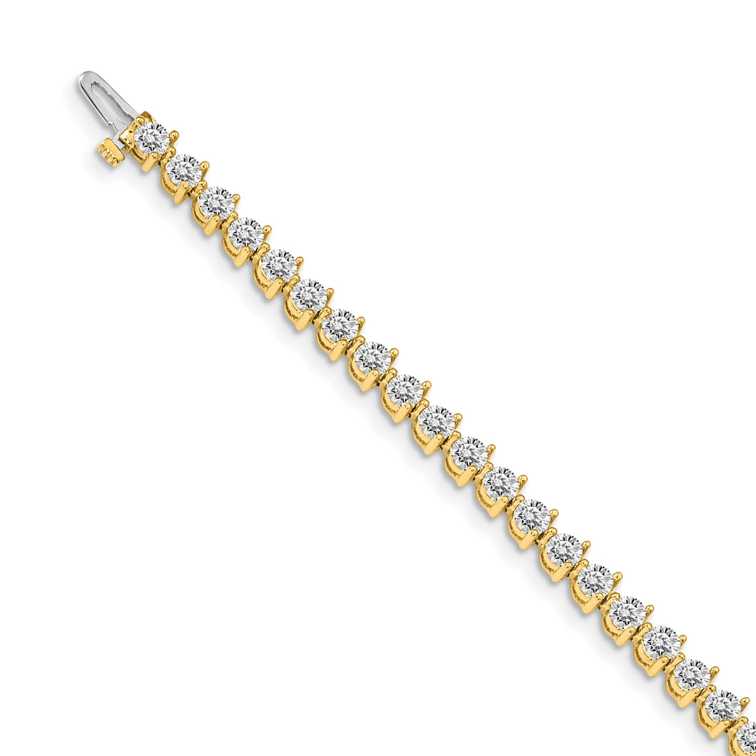 14k AAA Diamond Tennis Bracelet