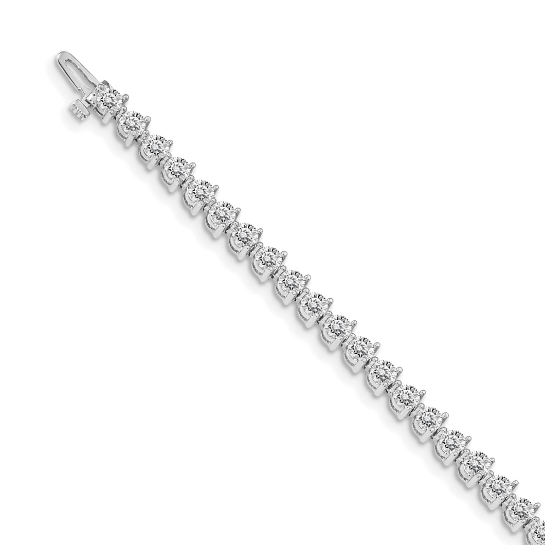 14k White Gold VS Diamond Tennis Bracelet