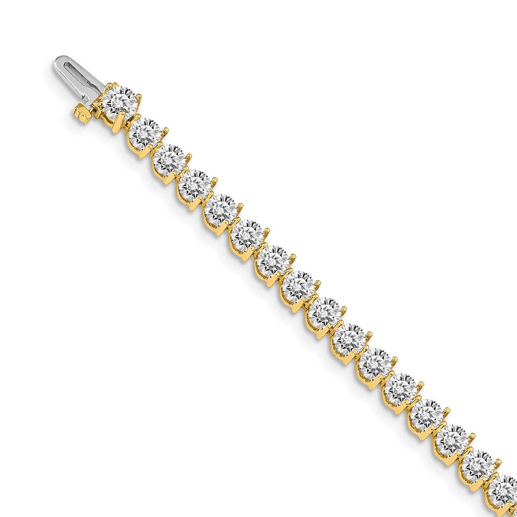 14k AAA Diamond Tennis Bracelet