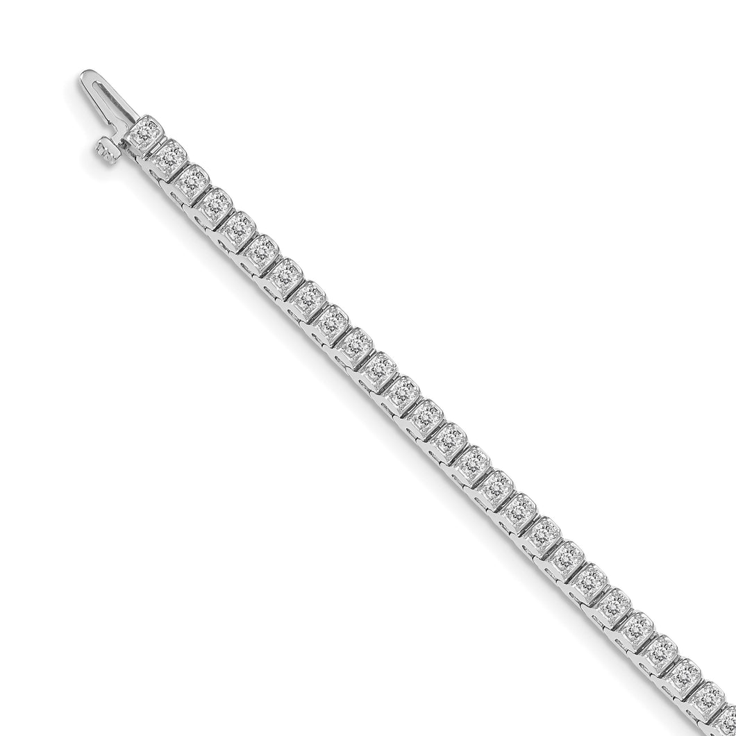 14k White Gold AA Diamond tennis bracelet