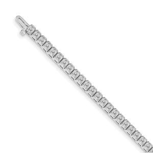 14k White Gold Diamond Bracelet Mounting