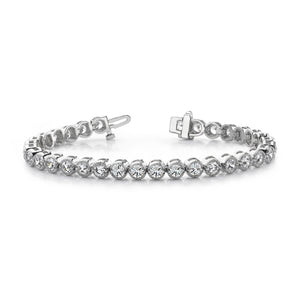 14k White Gold A Diamond tennis bracelet
