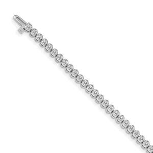 14k White Gold AA Diamond tennis bracelet