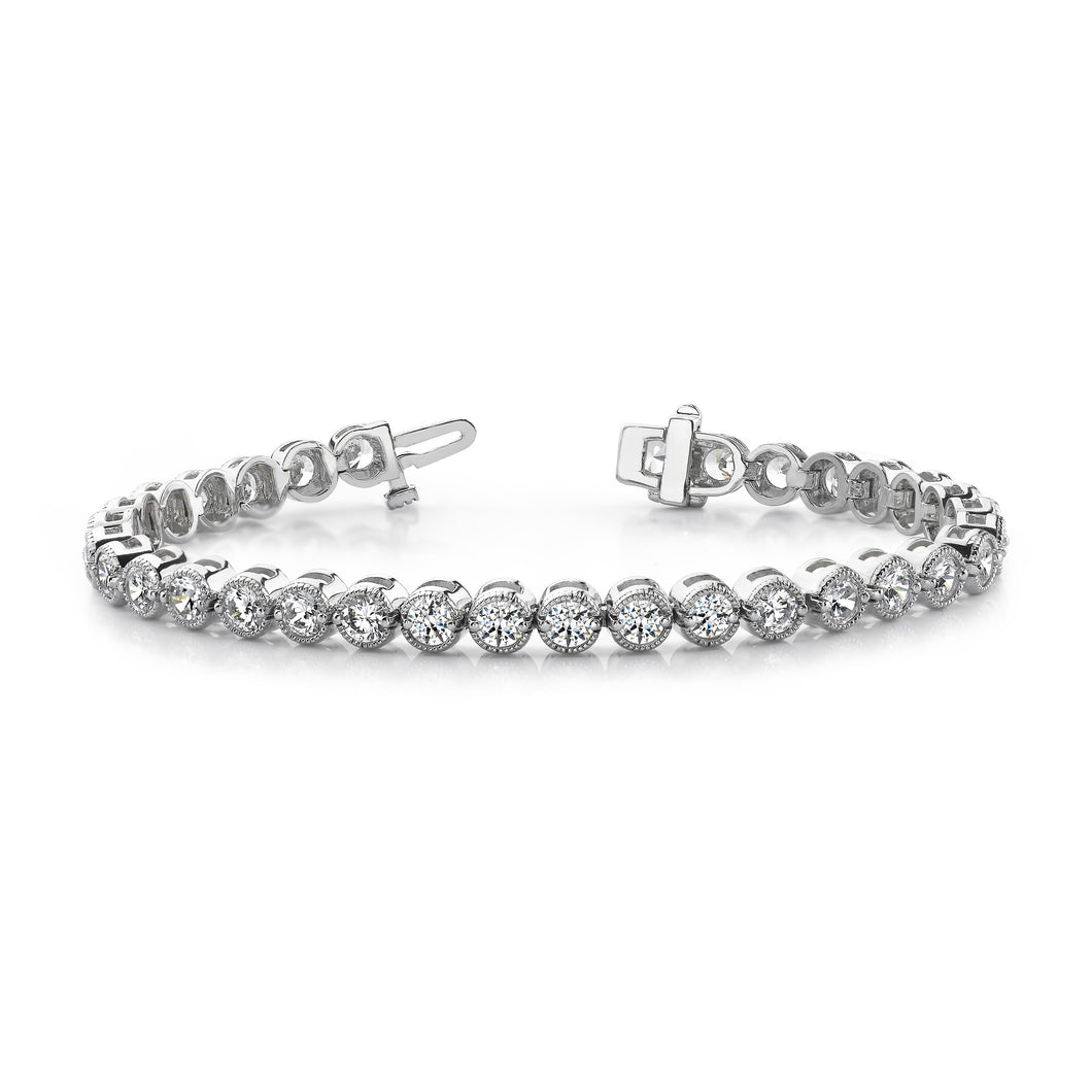 14k White Gold AA Diamond tennis bracelet