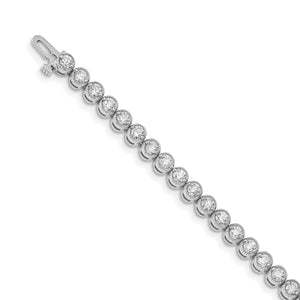 14k White Gold A Diamond Tennis Bracelet