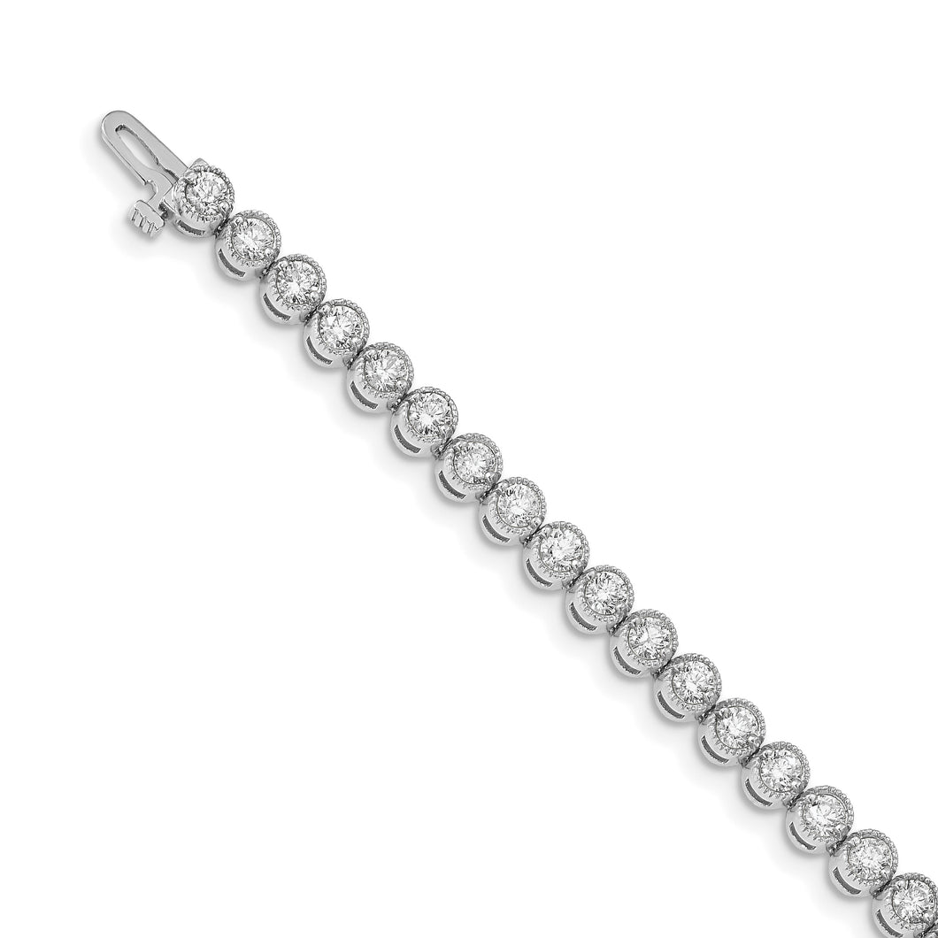 14k White Gold VS Diamond Tennis Bracelet