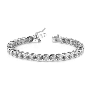 14k White Gold AA Diamond tennis bracelet